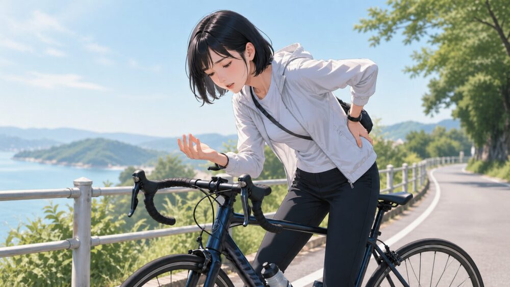 前傾姿勢で腰痛や手のしびれが出やすい
