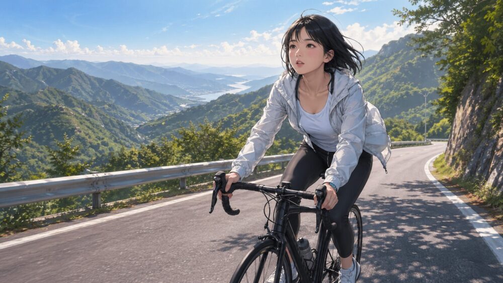 坂道で深く吐いて心拍を安定させる呼吸法