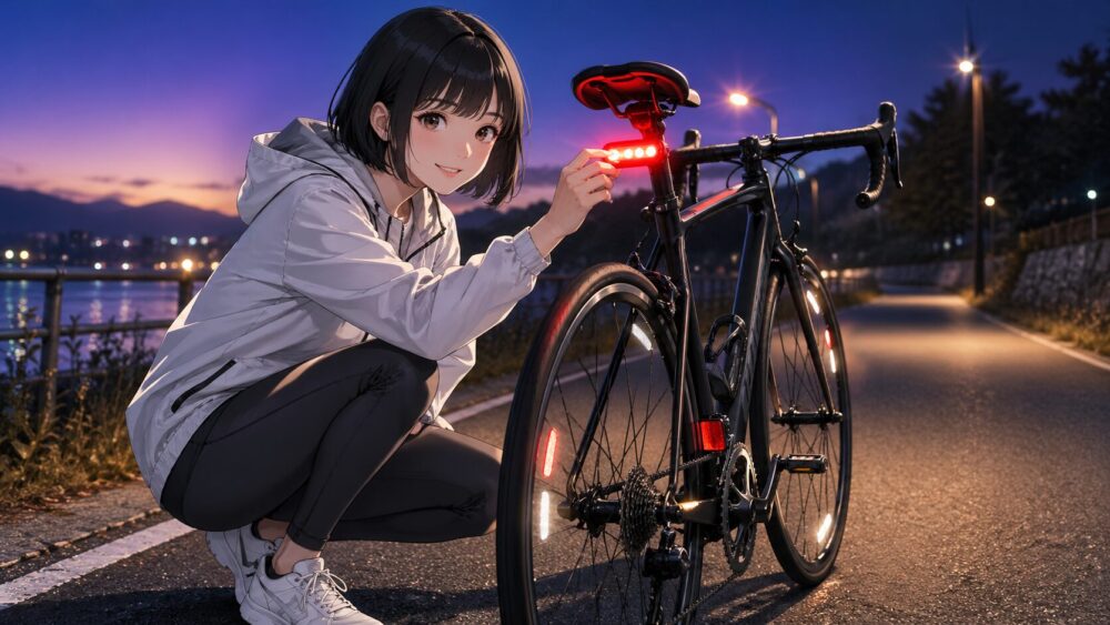 リアライトと反射板の安全対策