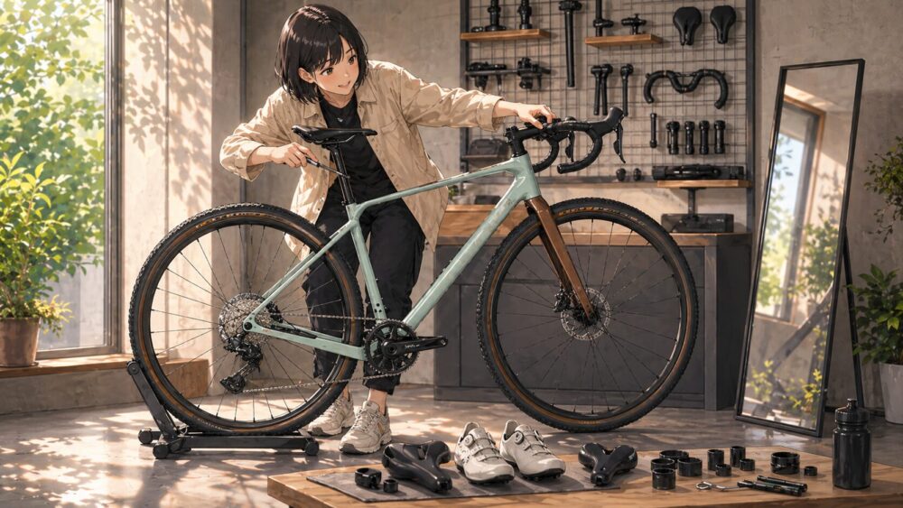 フィッティングで快適に乗る調整ポイント