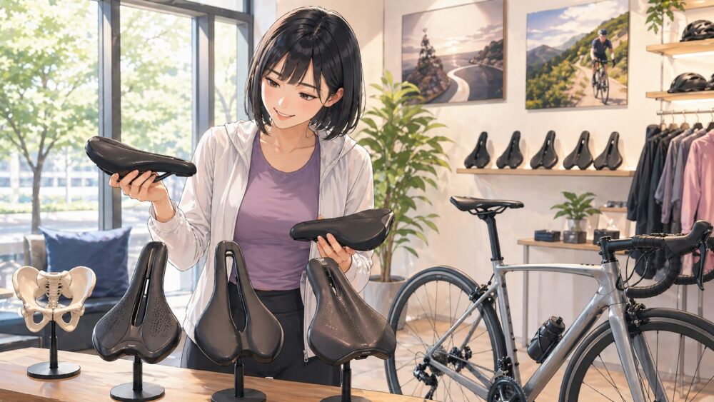 レディースサドルの違いと女性向けの選び方