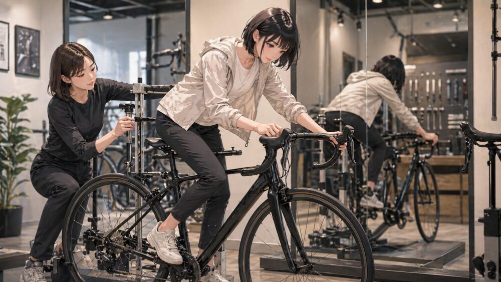 フィッティング店舗で調整幅を確認する