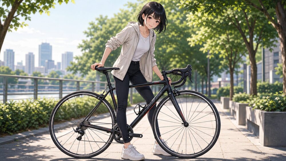 ロードバイクの適正身長を股下から正しく確認