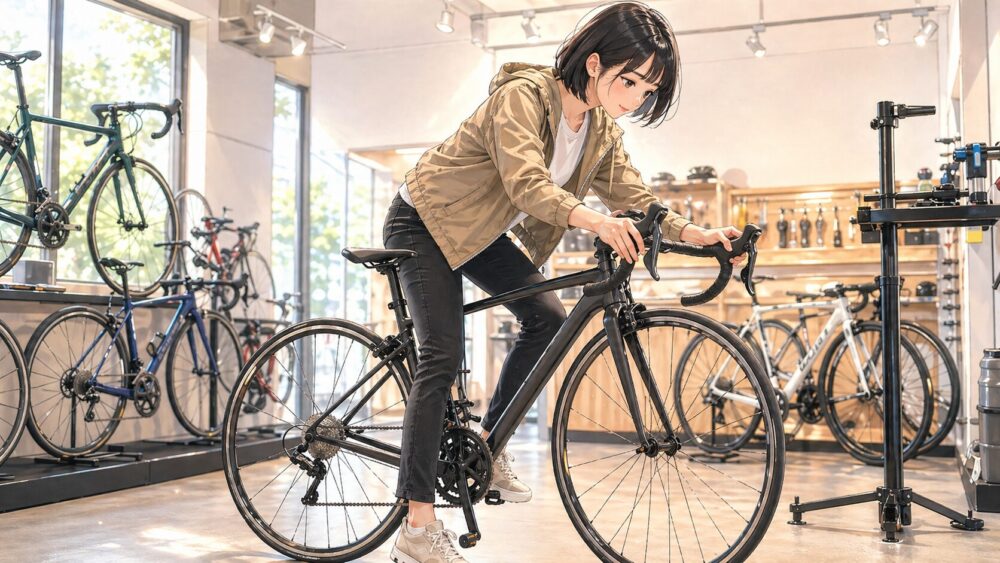 ロードバイクのサイズ小さめ調整と購入前チェック