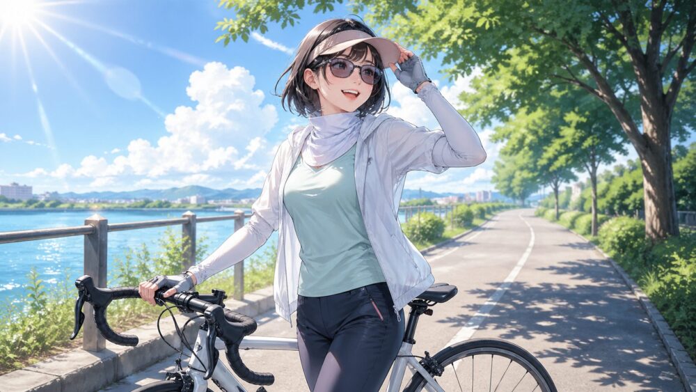 日焼け対策に効くUVカット装備