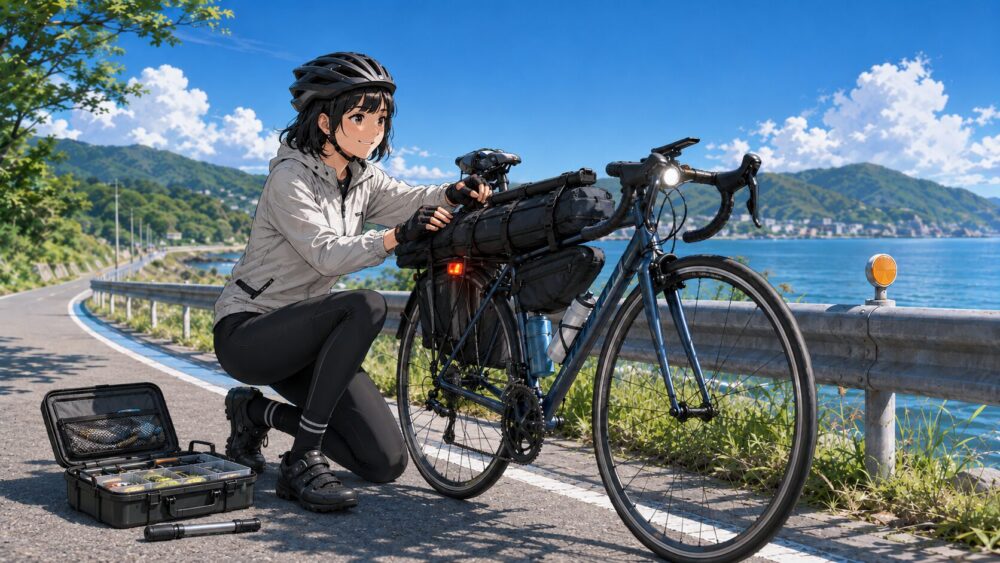 ロードバイクで釣りへ行く安全対策と実践術