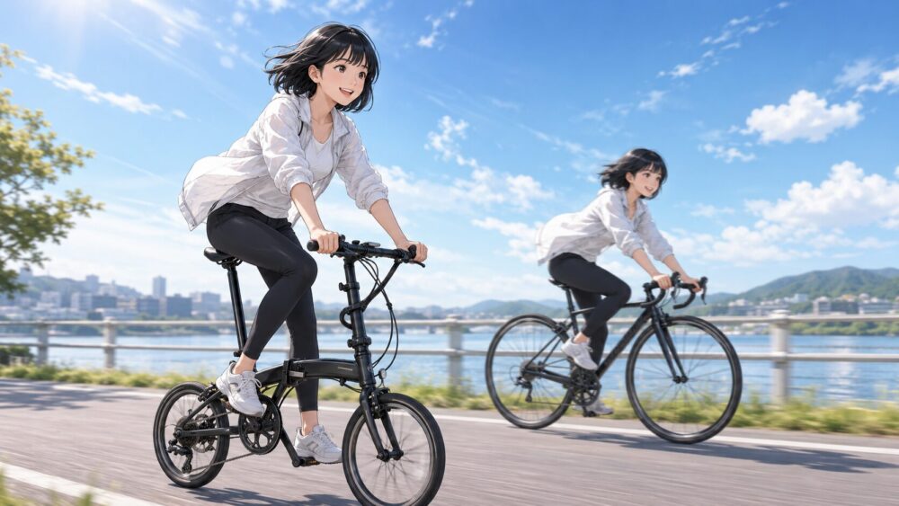 通常のロードとの速度差と走行性能の目安