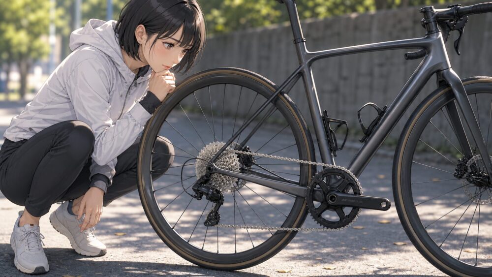 チェーンラインと摩擦抵抗の注意点