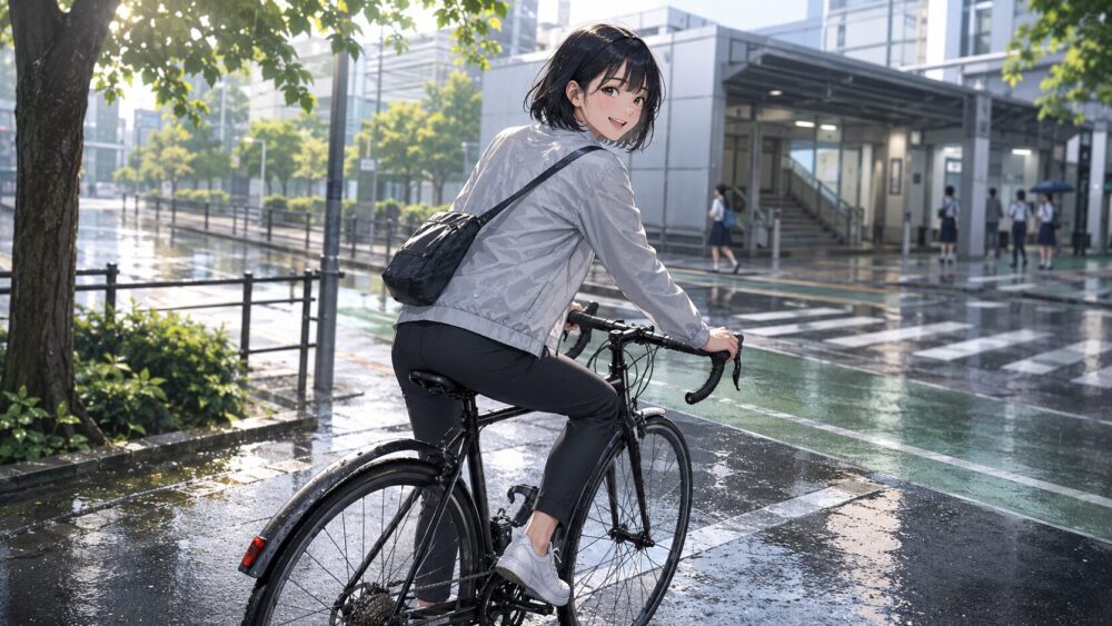 通勤通学で背中の泥跳ねを防ぐ効果