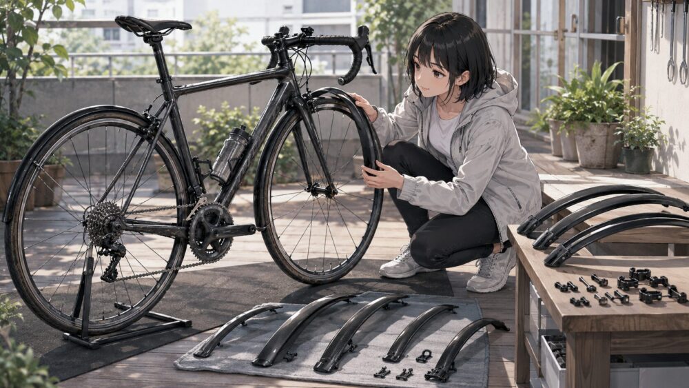 ロードバイク泥除けの失敗しない選び方
