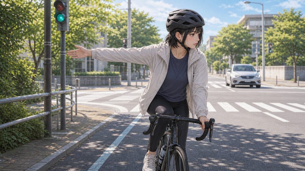 手信号と道路交通法で守る安全走行