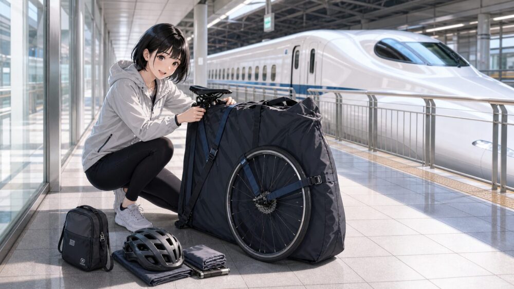 輪行袋と新幹線ルールの注意点