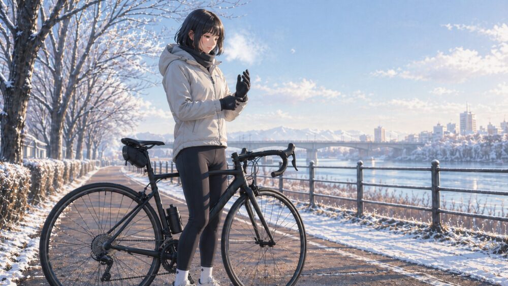 ロードバイクの冬用グローブの選び方と冷え対策