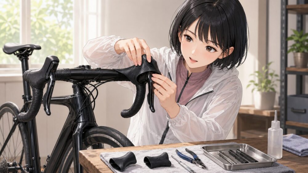 ロードバイクのブラケットカバー交換の注意点
