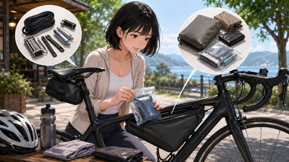 サドルバッグやフレームバッグとの使い分け