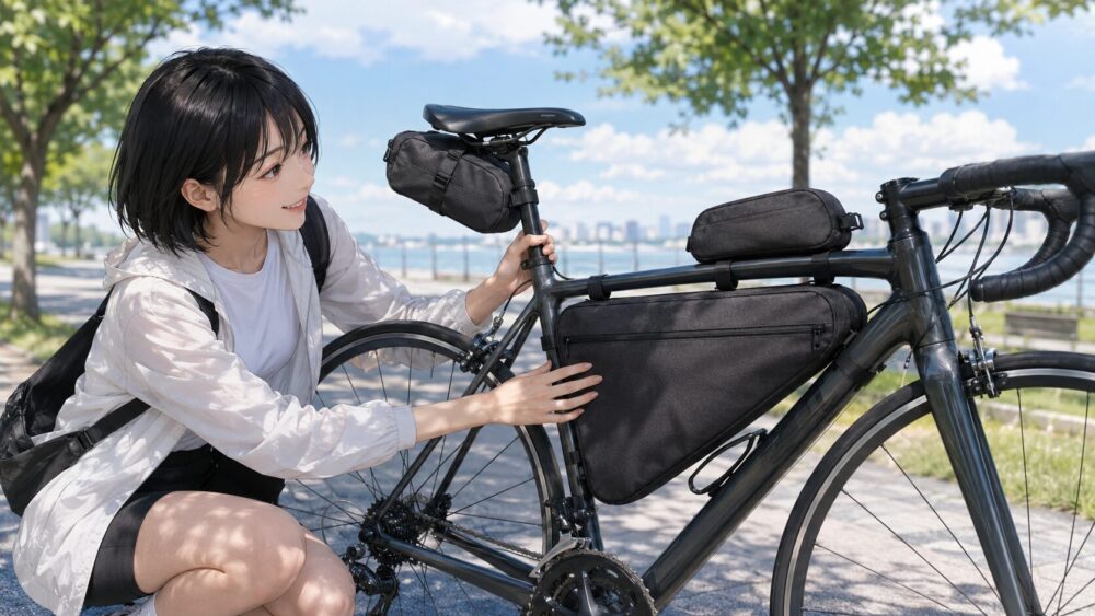 サドルバッグやトップチューブバッグとの使い分け