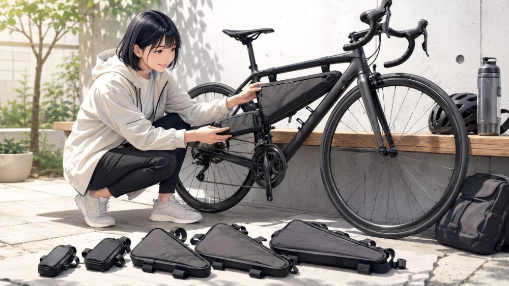 ロードバイクのフレームバッグ選び完全ガイド