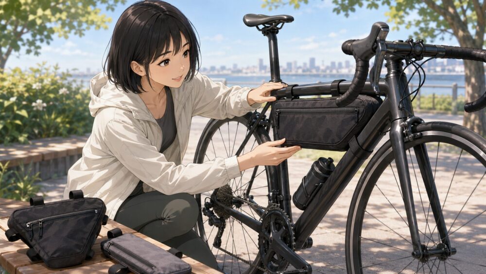 ロードバイク用フレームバッグの失敗回避術