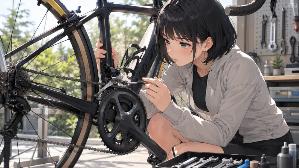 ロードバイクのフロントディレイラー調整トラブル対策
