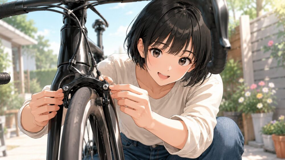ブレーキシューの位置合わせとクリアランス調整