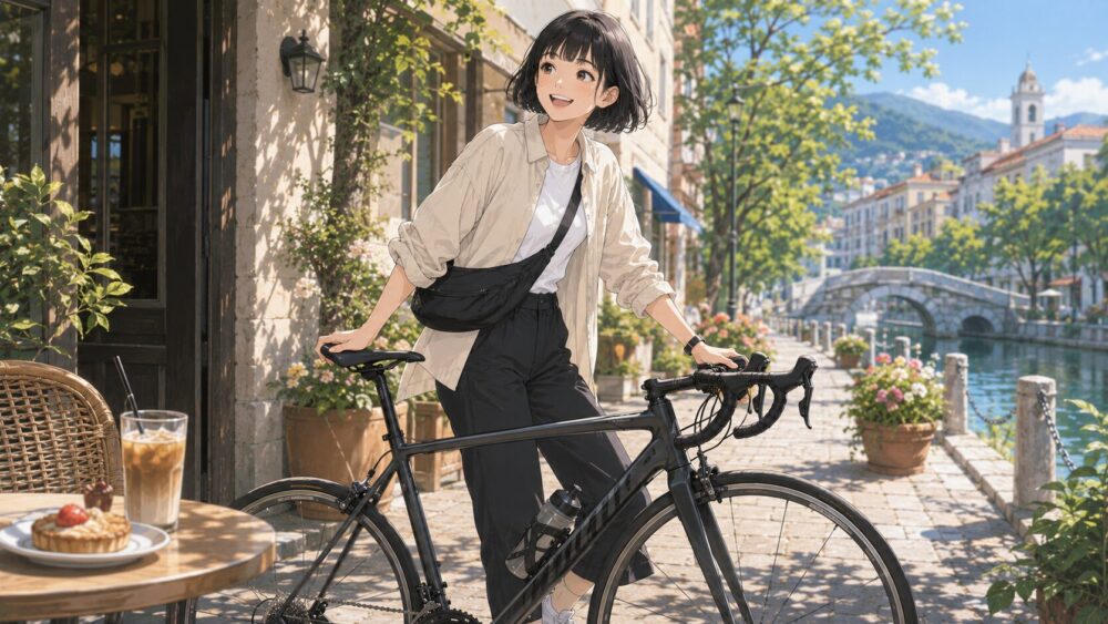 カフェや観光に馴染む街乗りコーデの作り方