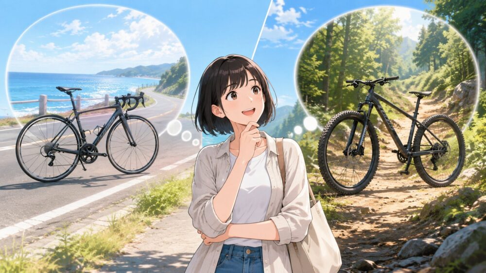 ロードバイクとマウンテンバイクの違い