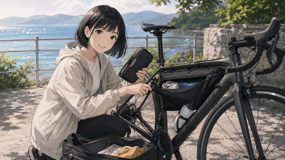 ロードバイクポーチの選び方と防水収納術をやさしく解説
