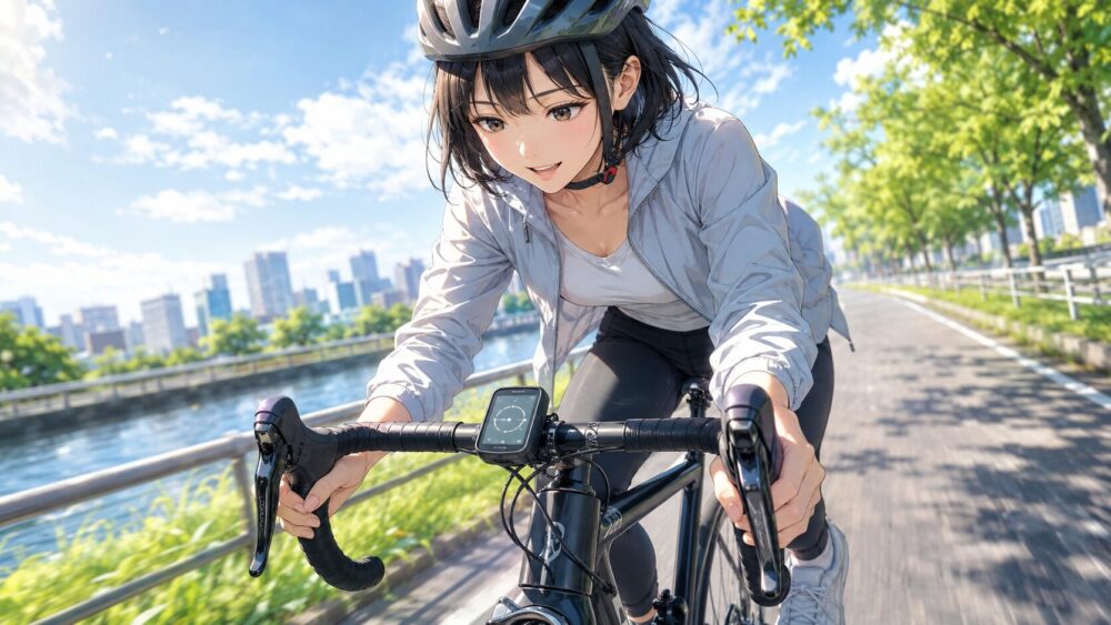 サイコンで速度を測る方法