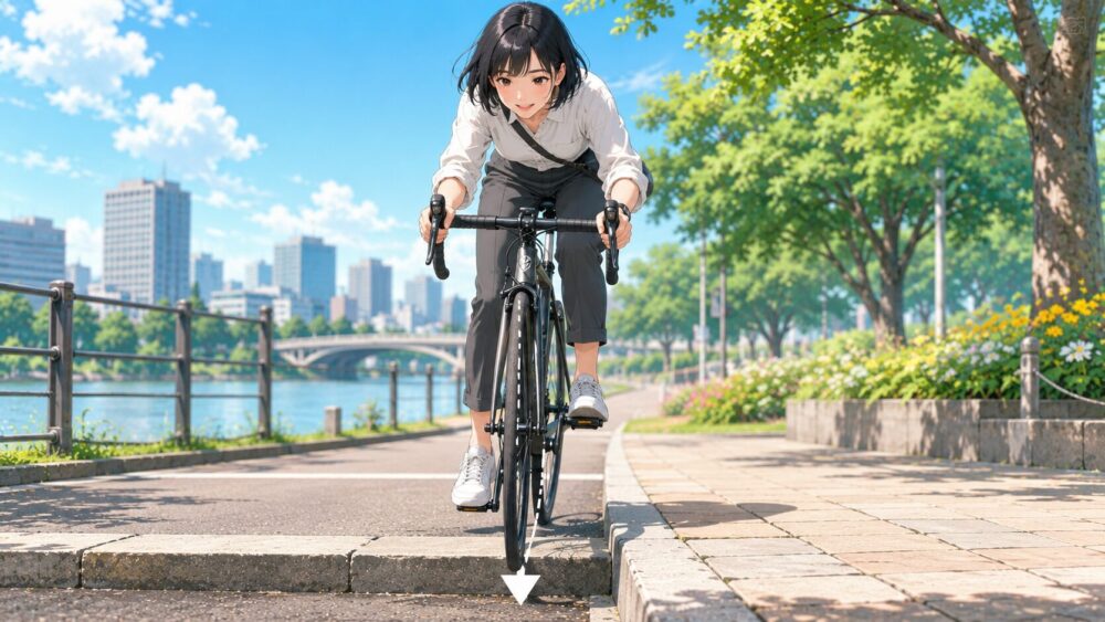 進入角度を直角に近づけて安定させるコツ