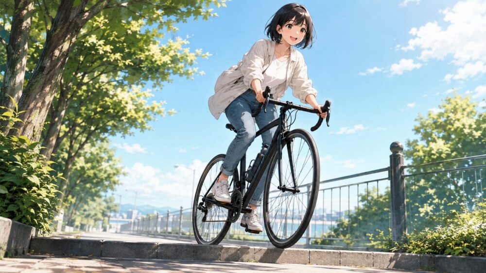 ロードバイクの段差を安全に越える実践方法